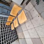 Prachtige Houten David Rowland stoelen stapelstoelen, Huis en Inrichting, Stoelen, Ophalen, Bruin, Vijf, Zes of meer stoelen