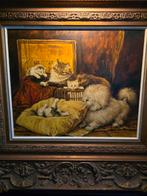 Henriette Ronner, 1821-1909, Groot paneel, gesigneerd, Antiek en Kunst, Ophalen