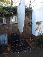 Hangparasol met 4 vulbare  parasoltegels  GRATIS, Ophalen, Zo goed als nieuw, Zweefparasol