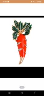 Wortel broche, Ophalen of Verzenden, Nieuw, Overige materialen