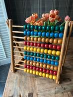Houten telraam - vintage - 1 tot 100 - 36 - 33 cm, Ophalen of Verzenden, Gebruikt
