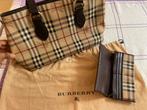 Vintage Burberry handtas + portemonnee, Ophalen of Verzenden, Zo goed als nieuw, Beige