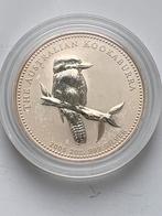 Bijzondere zilveren 2 oz kookaburra schaars 2005, Postzegels en Munten, Edelmetalen en Baren, Ophalen of Verzenden, Zilver