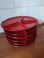 6 vintage fondueborden van Melitta, Huis en Inrichting, Keuken | Servies, Ophalen, Zo goed als nieuw, Bord(en), Overige stijlen