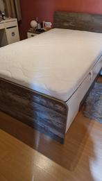 Zgan Twijfelaar bed, Huis en Inrichting, Slaapkamer | Bedden, Zo goed als nieuw, Twijfelaar, 200 cm, Hout