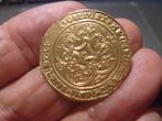 Ecu dor a la couronne de Charles VI.Gouden munt. Bodemvondst, Ophalen of Verzenden, Frankrijk, Losse munt, Goud