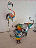 Beeldjes olifant uil flamingo, Ophalen of Verzenden