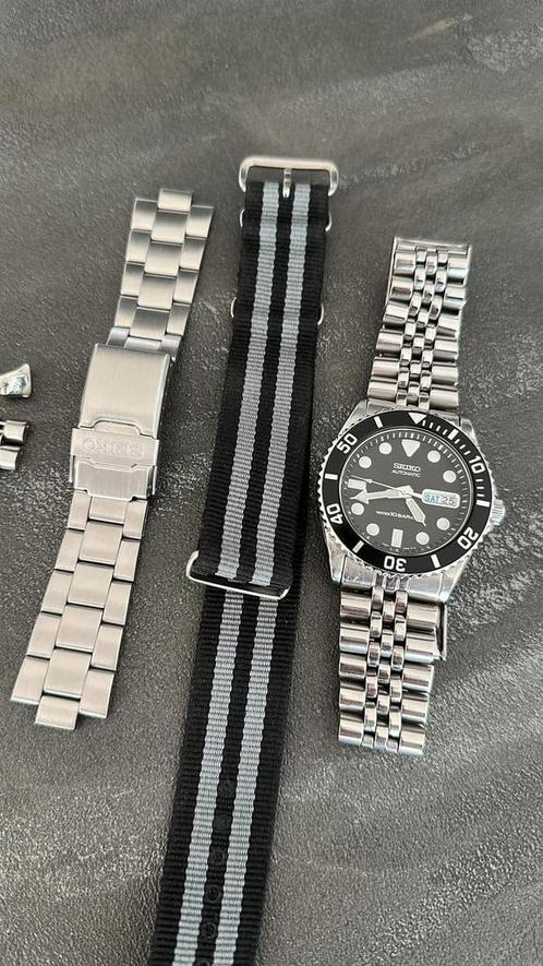 Seiko SKX031 (origineel en discontinued), Sieraden, Tassen en Uiterlijk, Horloges | Heren, Zo goed als nieuw, Seiko, Staal, Ophalen of Verzenden