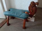 Vintage kamelen voetenbankje / zadelkruk., Minder dan 50 cm, Gebruikt, Hout, Ophalen of Verzenden