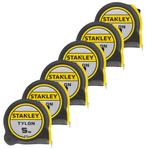 Stanley 0-30-697/6 6 x Rolbandmaat Tylon 5m - 19mm