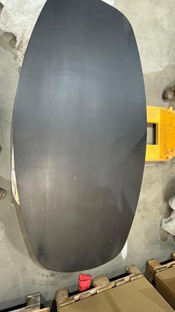 Tafelblad Deens ovaal - 220x110 - Mangohout - Zwart beschikbaar voor biedingen