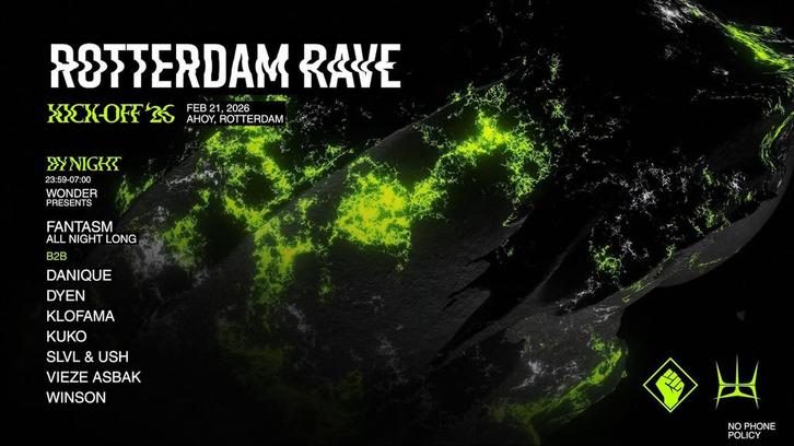 4x Rotterdam Rave ‘Kick-Off 2026’ By Night - Wonder Presents, Tickets en Kaartjes, Evenementen en Festivals, Drie personen of meer