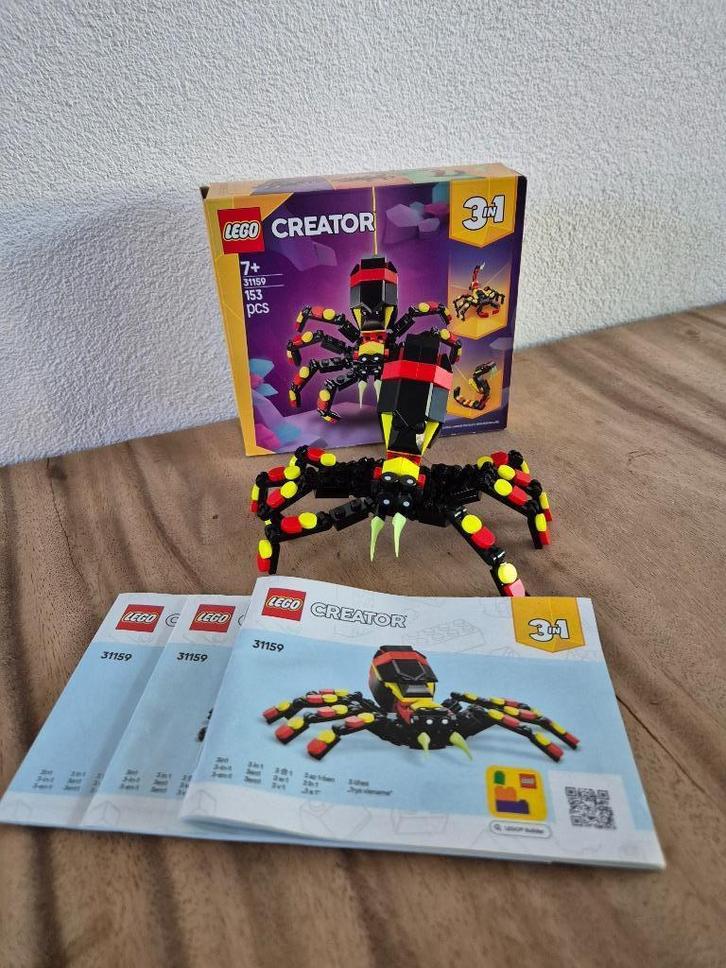Lego Creator 3-1 31159 Wilde dieren: spannende spin, Kinderen en Baby's, Speelgoed | Duplo en Lego, Zo goed als nieuw, Lego, Complete set