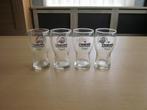 4 Heineken bierglazen D7cm H13cm 3x 1988   1xvaderdag, Verzamelen, Biermerken, Ophalen of Verzenden, Zo goed als nieuw, Glas of Glazen