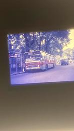 GVB OUDE RODE AUTOBUS DIA CS AMSTERDAM, Verzamelen, Spoorwegen en Tramwegen, Verzenden, Gebruikt, Bus of Metro, Overige typen