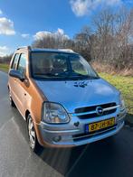 Opel Agila 1.2 I 16V 2002 Grijs/oranje Njoy, Auto's, Voorwielaandrijving, 15 km/l, 74 pk, 31 €/maand