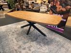 Eettafel 210 Deens ovaal HPL(High Pressure Laminate) E-7053, Ophalen, Metaal, 100 tot 150 cm, #Eettafel#Ovaal#Mango#HPL#210#Slijtvast#Krasbestendig