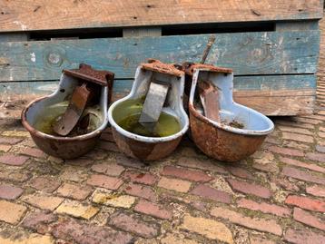 Vintage drinkbakken voor dieren, koeien 5 stuks beschikbaar voor biedingen