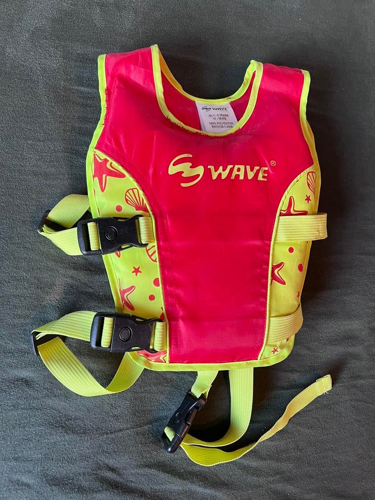 Kinderzwemvest Wave - 11-18 kilo, Watersport en Boten, Watersportkleding, Ophalen of Verzenden, Gebruikt, Kind, Reddingsvest of Zwemvest