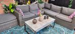 garden impressions loungebank en hocker, Ophalen, Gebruikt, Wicker, Bank