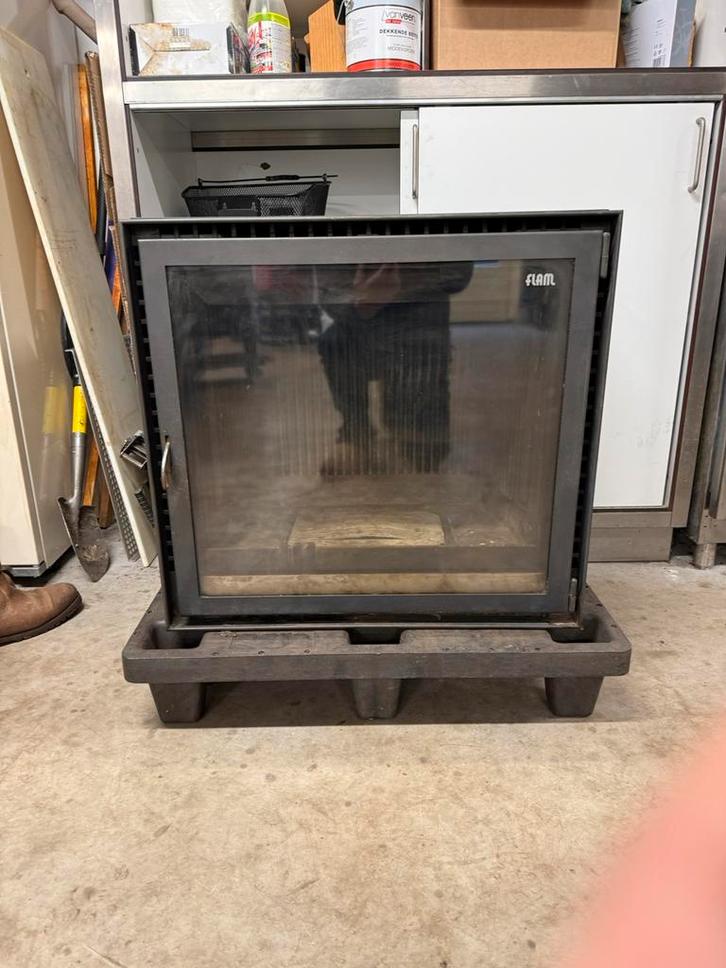 Flam Inbouw Houtkachel type 68/64D, Huis en Inrichting, Kachels, Gebruikt, Inbouw, Houtkachel, Hout, Ophalen of Verzenden