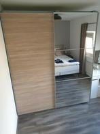 Kledingkast LeenBakker met schuifdeuren en spiegel, Huis en Inrichting, Kasten | Kledingkasten, Ophalen, 150 tot 200 cm, Zo goed als nieuw