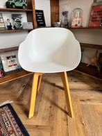 11 witte kuipstoelen - eetkamer stoelen, Huis en Inrichting, Stoelen, Ophalen, Kunststof, Wit, Zo goed als nieuw