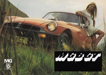 Brochure MG B GT / MGB GT, ca. 1974 (NL). beschikbaar voor biedingen