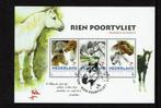 Nederland  Rien Poortvliet paarden en pony's gestempeld, Verzenden, Na 1940, Gestempeld