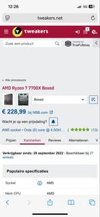 AMD Ryzen 7 7700X - 8 Cores - AM5 Socket, Computers en Software, Processors, Ophalen of Verzenden, Nieuw, 8-core, 4 Ghz of meer