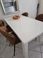 Hoogglans tafel, Huis en Inrichting, Tafels | Eettafels, Ophalen, Gebruikt, Rechthoekig, 50 tot 100 cm