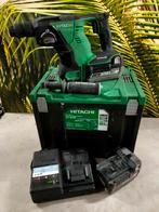 Hitachi DH 36DBL, snoerloze boorhamer set, Doe-het-zelf en Verbouw, Gereedschap | Boormachines, Ophalen of Verzenden, Gebruikt
