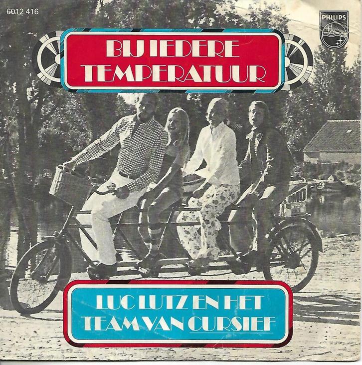 Luc Lutz - Bij iedere temperatuur, Cd's en Dvd's, Vinyl Singles, Gebruikt, Single, Nederlandstalig, 7 inch, Ophalen of Verzenden