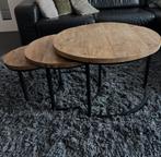 3 salontafels, Huis en Inrichting, Tafels | Salontafels, Ophalen, 50 tot 100 cm, Rond, Zo goed als nieuw