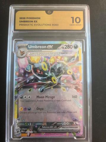Umbreon ex 060 - Prismatic Evolutions - Gegraded 10 beschikbaar voor biedingen