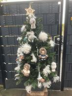 Kerstboom met verlichting en versieringen 120 hoog, Diversen, Kerst, Ophalen of Verzenden, Zo goed als nieuw