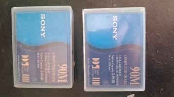 2x Sony Data Cart DG90M 2GB 90m DDS2 en DDS3 beschikbaar voor biedingen