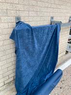 Sterke Meubelstof patrolblauw voor boot caravan of bankstel, Blauw, 120 cm of meer, Ophalen of Verzenden, Polyester