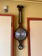 Antieke Barometer met Thermometer, Huis en Inrichting, Woonaccessoires | Thermometers, Ophalen of Verzenden, Gebruikt, Binnenthermometer