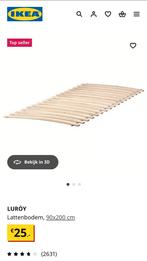 Lattenbodem Luröy Ikea als nieuw 90x200, Ophalen, 90 cm, Eenpersoons, Zo goed als nieuw