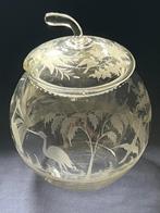 BOWLPOT- PUNCHPOT+ONDERSCHOTEL 19E EEUW, Antiek en Kunst, Antiek | Glas en Kristal, Verzenden