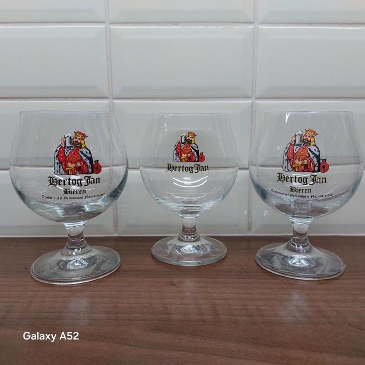 Hertog Jan "Bolletje" logo 5, Verzamelen, Biermerken, Zo goed als nieuw, Glas of Glazen, Hertog Jan, Ophalen of Verzenden