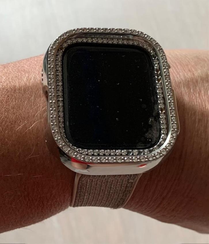 3x Apple watch versiering/behuizing, Sieraden, Tassen en Uiterlijk, Smartwatches, Nieuw, iOS, Zilver, Ophalen