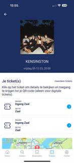 Kensington tickets 5 december 2x, Tickets en Kaartjes, Twee personen