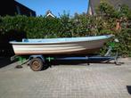 crescent vis/tourboot  op trailer [gratis vispak xl], Watersport en Boten, Vis- en Consoleboten, Ophalen, Geen motor, Gebruikt
