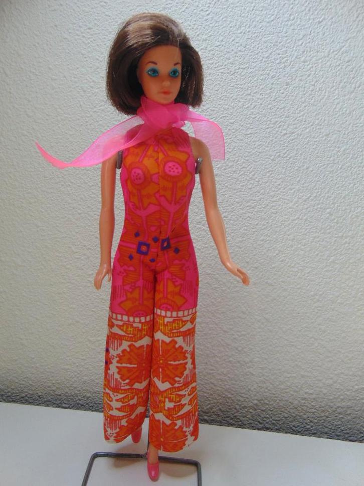 Vintage Barbie Walk Lively Steffie # 1183 (1972) In Jumpsuit, Verzamelen, Poppen, Gebruikt, Pop, Ophalen of Verzenden