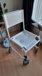 Witte douchestoel met wielen, Diversen, Ophalen, Gebruikt