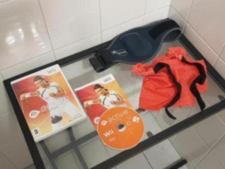OPRUİMEN | Active Trainer met beenband + weerstandsband, Spelcomputers en Games, Games | Nintendo Wii, Gebruikt, Sport, 1 speler