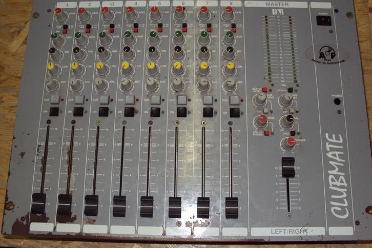 D&R Clubmate mengtafel, Muziek en Instrumenten, Mengpanelen, Gebruikt, 5 tot 10 kanalen, Microfooningang, Ophalen of Verzenden