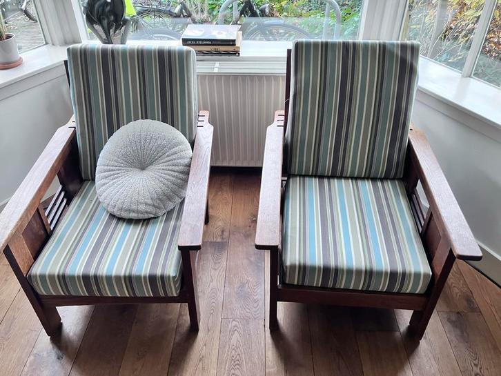 Authentieke rokersstoelen, Antiek en Kunst, Antiek | Meubels | Stoelen en Banken, Ophalen